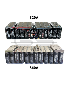 GS Audio 28x84cm Battery Pack - 48 LTO Cells - 320A/360A 14V with BMS and Bars