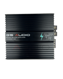 Gs Audio Full-Range Amplifier GS-2400.1 SQ - 1*2400Wrms @1ohm