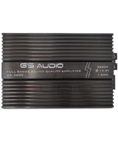 Gs Audio Full-Range Amplifier GS-3600.1 SQ - 1*3600Wrms @1ohm